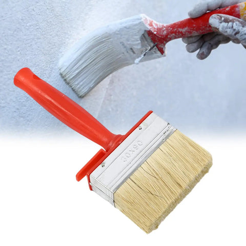4 Piece Stain Applicator Brush Set With Natural Bristles For Decks Terraces And Furniture Coatings Pro Grade Quality