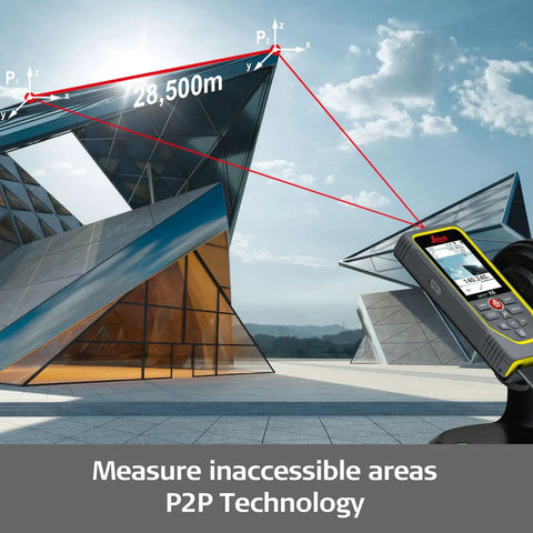 DISTO X6 P2P Laser Range Finder Kit With 800 Ft Reach Point To Point Measuring Bluetooth Data Transfer Outdoor Camera Viewfinder 4X Zoom all-in-one kit measuring modern building facade