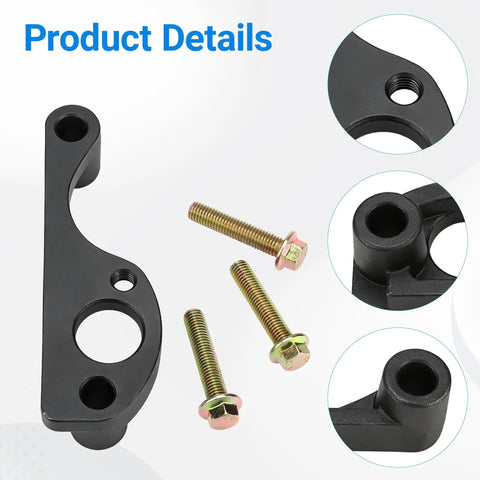 Close-up of Chevrolet Exhaust Manifold Repair Clamp Heavy Duty Fit For Chevy Avalanche Silverado with bolts, black material