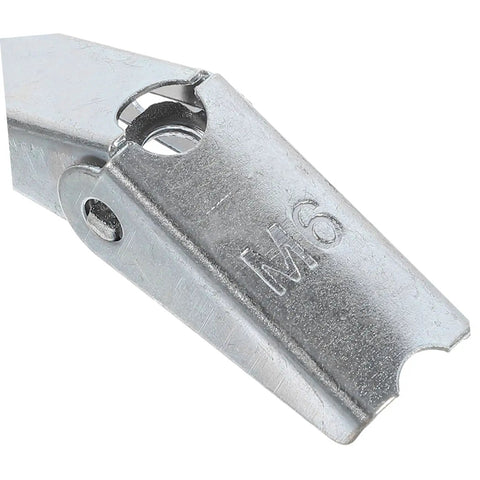 Close-up of a galvanized Heavy Duty Toggle Bolt Drywall Anchor for secure mounting, part of 12 Pack Galvanized Wall Fixings.