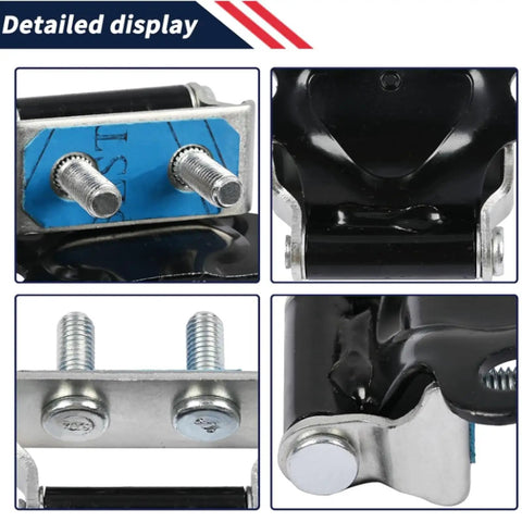 Beefy Tailgate Hinge Kit For 2019-2023 Dodge Ram Rear Door Replacement, showcasing durable steel design and alignment features.
