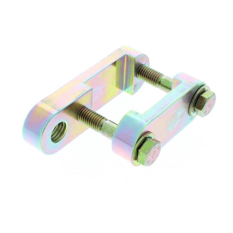 Single Panhard Rod Bar Mount For 2 Inch Square Tube Heavy Duty Zinc Plated Steel Adjustable Suspension Bracket Accepts Three Quarter Inch Bolt Hardware Ideal For Pickups Jeeps And Off Road Builds, zinc plated steel clamp