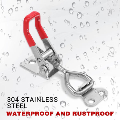 4 Pack Toggle Latch Clamp Set 304 Stainless Steel Quick Release Latches With 396 Lbs Holding Capacity, waterproof, rustproof