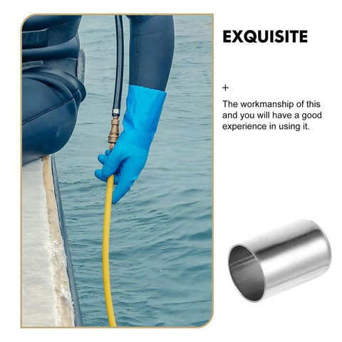 Premium Stainless Steel Hydraulic Hose Crimp Sleeves 100 Piece Kit Heavy Duty Pipe Fittings For Rapid Install Shop Tough Tasks Rock Solid Build For Boss No Bs Leak Proof Gear Up With These Sick Tools Ensure Smooth For Serious Mechanics. stainless steel sleeve on hydraulic hose by water
