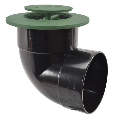 Pop Up Drainage Emitter With Elbow For 4 Inch Sewer And Drain Pipe Works With Catch Basins And All Drainage Systems Green Ideal For Yard And Landscape Water Management Easy Install No Fuss Setup.