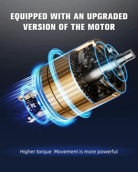 Upgraded motor illustration for Metal Dot Peen Marking Machine With Magnetic Base Portable Marking Workhorse For Serial Numbers And VINs 150x80mm Marking Area 0.4 To 0.6 MPa Air Pressure 100W Deep Engraving Up To 1mm Durable Metal Engraver For Industrial Use