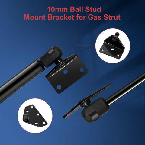 10mm ball stud mount bracket for Heavy Duty 30 Inch Gas Strut With Mounting Bracket RV Camper Truck Tonneau Cover.