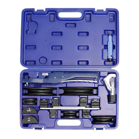 Ratcheting Tube Bender Kit For HVAC And Refrigeration Pros, Carry Case Included, Handles 1/4 To 7/8 Inch Copper And Aluminum Tubing