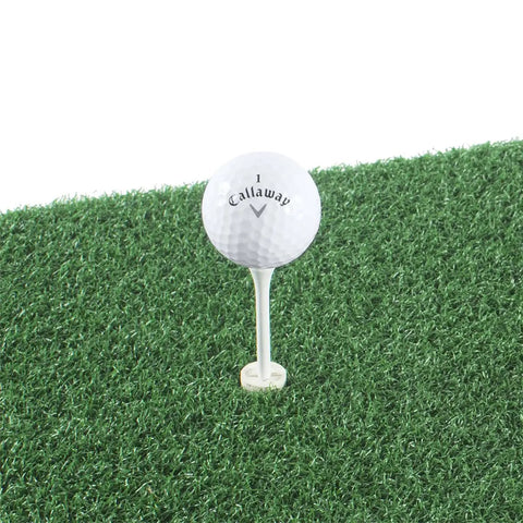 Backyard Golf Hitting And Putting Mat With Rubber Backing For Real Course Feel And Everyday Practice In 1x2 Foot Size with golf ball