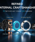 12V 24V Horn Push Button Switch Universal Momentary On Push And Hold With Wiring Ultrathin Stainless Steel And PC Shell Phosphor Bronze Contacts Beefy Rugged High Temperature And Impact Resistant Ideal For Vehicle Horn Button exploded parts view