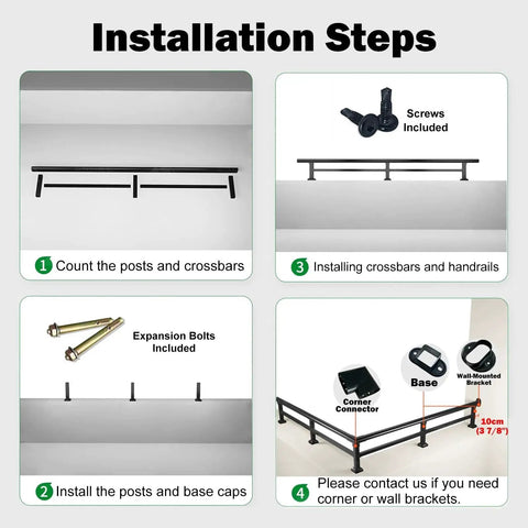 Level Up Your Outdoor Setup With These Rock Solid Railing Extenders Quick Bolt On installation steps including parts and tools overview.