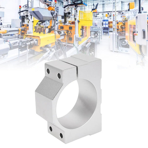 65mm Aluminum Spindle Clamp Motor Mount For CNC Router Durable Aluminum Alloy Motor Holder With Easy Install Includes 4 Screws