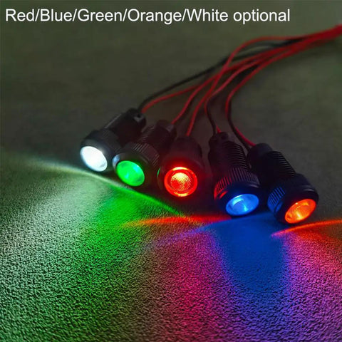Six Pack Red Blue Green LED Indicator Pilot Lights 110V AC Panel Mount 10mm Hole Flame Retardant Plastic Shell A Real Workhorse For Industrial Equipment Electrical Panels Status Signaling Emergency Alerts And DIY Projects, wired LEDs