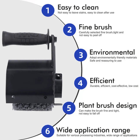 Grinder To Polisher Conversion Kit With Pro Grade M14 Handle and Wire Drawing Attachment Burnishing Wheel
