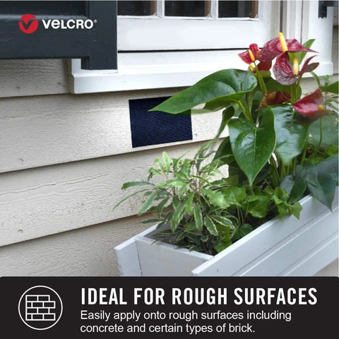 Industrial Strength Hook And Loop Fasteners For Extreme Outdoor Weather, Heavy Duty Holds Up To 15 Lbs, used on window box