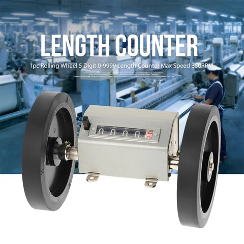 Dead Nuts Accurate Rolling Measuring Wheel For Instant Foot Tracking, showing 5 digit counter and durable wheels for yard work.