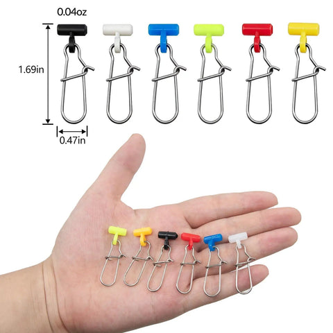 Colorful Sinker Slides For Fishing Rigs With Duo Lock Snaps, Heavy Duty Sinker Connectors For Saltwater And Catfish Rigs