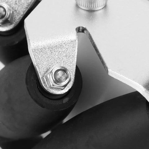 Close-up of 100mm Mecanum Wheel Set with black rubber rollers and aluminum alloy structure for omni directional robot cars.