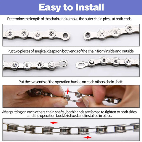 All In One Bike Chain Kit For 6 7 8 Speed Systems Multi Function Repair Set With Chain Breaker And Link Pliers installation guide