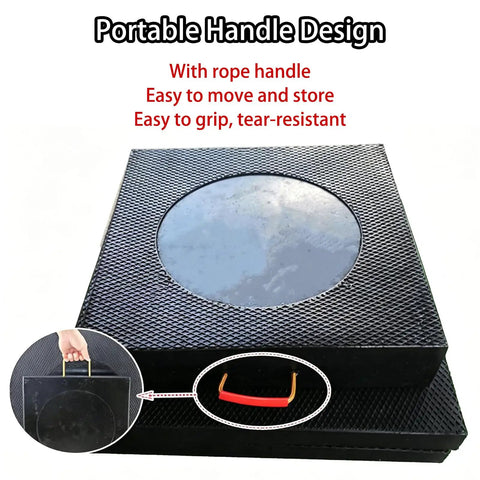 Ultra Tough Anti Sink Leveling Blocks Built Like A Tank Hdpe Jack Pads with portable handle for easy transport and storage.