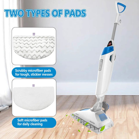 PowerFresh steam mop with 8 Pack Microfiber Steam Mop Pads For PowerFresh Steam Mops Washable And Reusable Pads