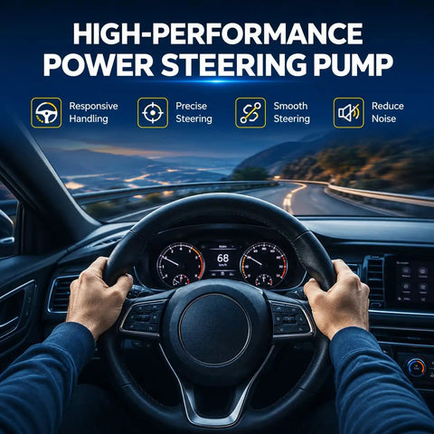 Driving with Hella Durable Power Steering Pump With Pulley Swaps In Clean For Toyota Corolla And Pontiac Vibe, showing responsive handling.