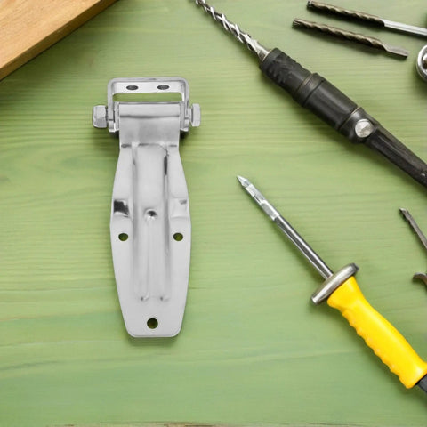 Heavy Duty Stainless Steel Hinge For Trucks Trailers And Cargo Containers Built Tough For Long Hauls And Marine Use With Quick Spring Loaded Install Universal Fit For Gates Side Doors Cabinets And Barn Doors, stainless steel hinge with drill bits