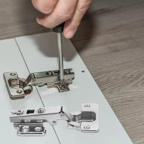 Installing concealed soft closing cabinet hinges for kitchens and furniture built tough with thickened stainless steel and smooth operation