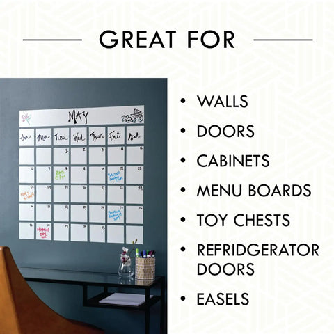Specialty Dry Erase Brush-On Paint Kit White For Indoor Use On Walls Doors Cabinets Message Boards and Craft Projects display
