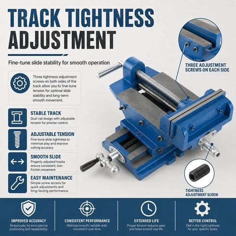Industrial Grade Bench Vise With 6.3 Inch Jaw Width Built Tough For Real World Workshop Use featuring adjustment screws