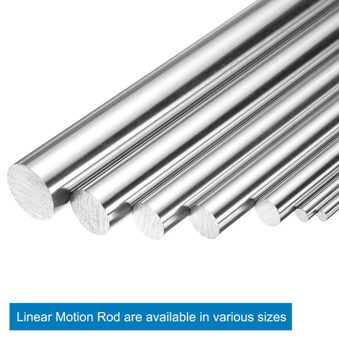 4mm X 300mm Linear Motion Shaft Guide In Chrome Plated Case Hardened Steel For 3D Printers And CNC Machines Beefed Up Ultra Smooth Rails With 58 To 64 HRC Hardness, chrome-plated rods