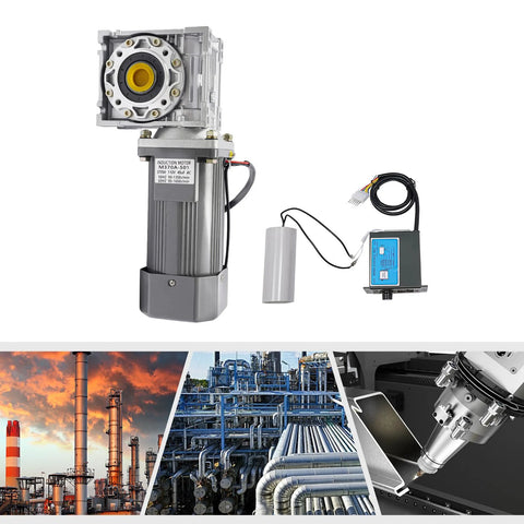 110V worm gear motor with speed controller for industrial applications