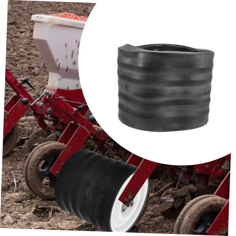 Beefed-Up Planting Wheel Rubber Soil Pressing Roller on row crop planter for reliable planting performance and consistent seed spacing