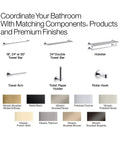 Pivoting Toilet Tissue Holder From Components Collection Premium Metal Bath Hardware With Corrosion Resistant Finish