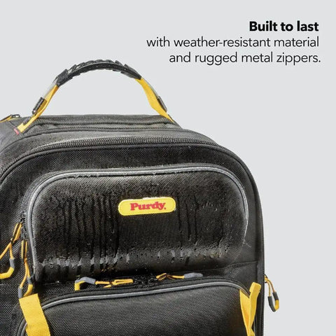 Pro Painter Backpack Organizer For Jobsite Tools With Removable Wet Pouch And All In One Storage System Built For Pros in black