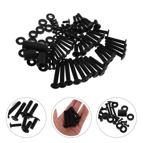 All In One Heavy Duty TV Mount Hardware Kit 88 Pieces With Universal Compatibility For Metal And Plastic Wall Brackets Includes Screws Anchors And Spacers 
