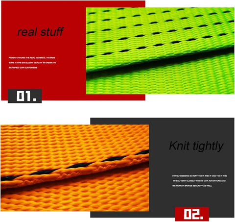 Close-up of knit texture on Heavy Duty Cargo Lifting Net 1.5x1.5m Flat Sling Hoist Net Reusable 300Kg Load Capacity
