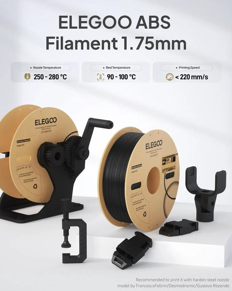 Top Shelf Abs 3D Printer Filament 1.75Mm Red 1Kg Spool on display with accessories for precision printing and heavy-duty use.
