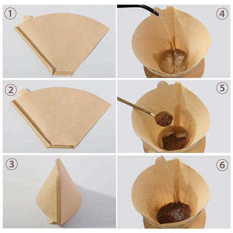 200 Count Unbleached Cone Coffee Filters for Drip and Pour Over process; fits 2-6 cup coffee makers; easy cleanup; smooth brew.