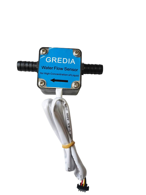 Three Eighth Inch Hall Effect Oil Flow Sensor Pro Grade High Density Food Grade Liquid Flow Meter With Hose Connection
