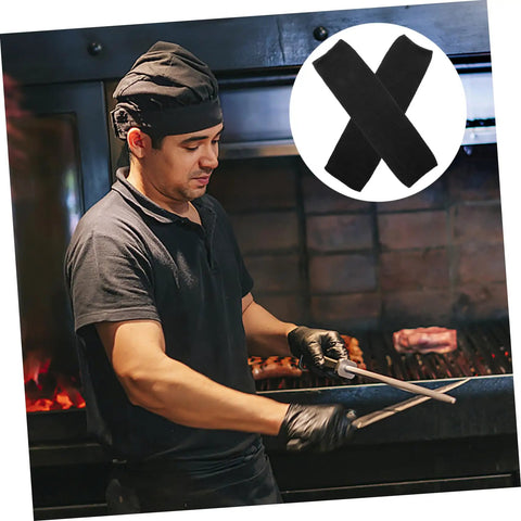 2 Pack Cut Resistant Arm Sleeves Hella Tough Pe Guard Top Shelf Protection For Gardening Welding Metalwork And Crafting Keep Your Forearms Beat Proof With Ergonomic Fit And Lightweight Portability For Pros And DIYers used in a kitchen for safe grilling.
