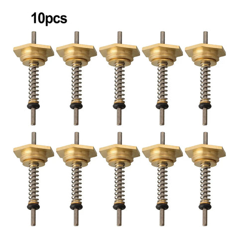 Rock Solid Copper Gas Water Heater Valve Thimble Linkage Pin Set In 10mm And 12mm Sizes, 10 pieces with metal springs for appliance repairs.