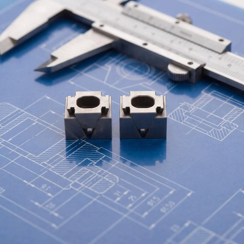 Super Solid 2pcs Metal Wedge Expansion Clamps With M6 Screw For CNC Machining Fixture Table Stops, steel, detailed view.
