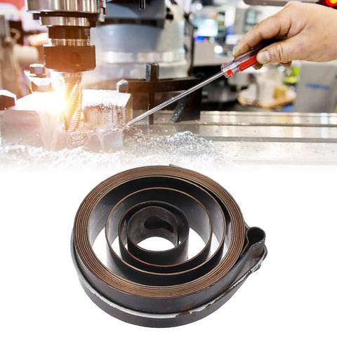 Pro Grade Heavy Duty Drill Press Return Spring For Bench Drill Press And Lathe Machine Replacement Parts 19mm Width 64mm Diameter Chrome Plated Spring Steel Coil
