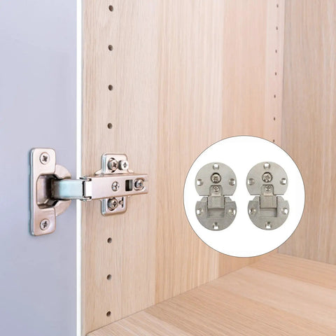 Zinc alloy concealed self-locking hinges on cabinet, demonstrating Folding Table Hinges With Large Opening Angle For Cabinets And Kitchen