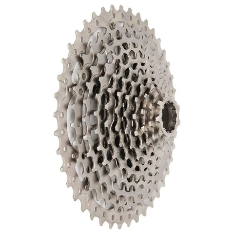 Ultra Light 11 Speed Mountain Bike Cassette Freewheel 9-42T XD Compatible, Lightweight Steel, side view showing hollow design