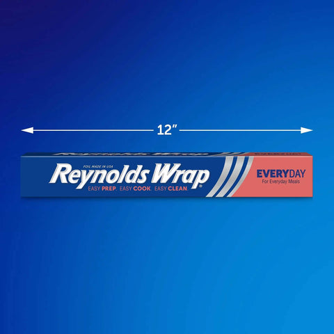 Everyday Strength Aluminum Foil Roll 75 Feet Long By 12 Inches Wide 75 Square Feet Heavy Duty Kitchen Wrap