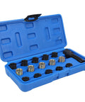 Top Tier Carbon Steel Thread Reamer Kit For Fast Repair Jobs Pro And Hobbyist Use Heavy Duty Taps Custom Length M14 One Two Five For Quick Holes And Reliable Fix It Yourself Gear, blue case open