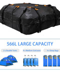 Roof Cargo Bag For Mitsubishi Outlander PHEV Built For Family Road Trips Waterproof 600D High Density Fabric With Reinforced Seams