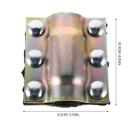 Top view of Pipe Leak Sealing Clamp DN25x110 Waterproof Plumbing Repair Clamp, showing dimensions and metal construction.